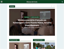 Tablet Screenshot of diocesedecrato.org